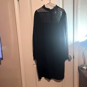 All Black Long Sleeve Fashion Nova Dress Size 3x